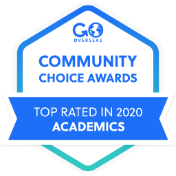 Community Choice Awards badge for best academics in 2020